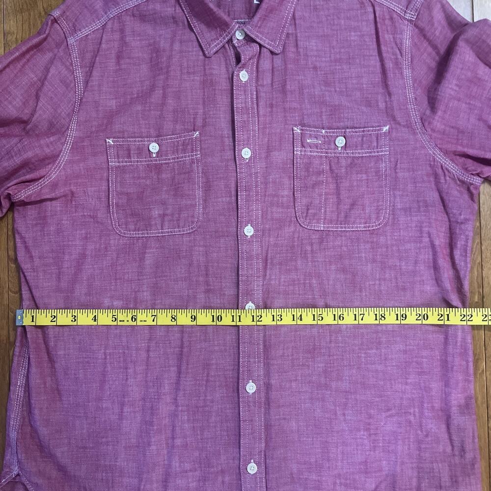Gap 1969 Button Up Shirt Size L Red Casual Classic Outdoor Gorpcore Pockets - Picture 5 of 10